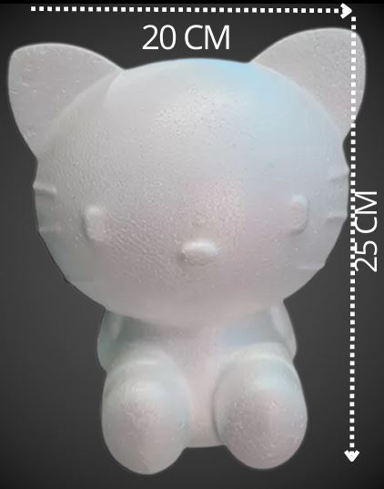 Hello kity en icopor mediano