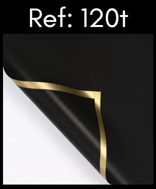 Papel coreano con borde dorado