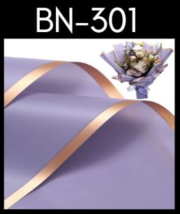 Papel coreano de borde oro rosa