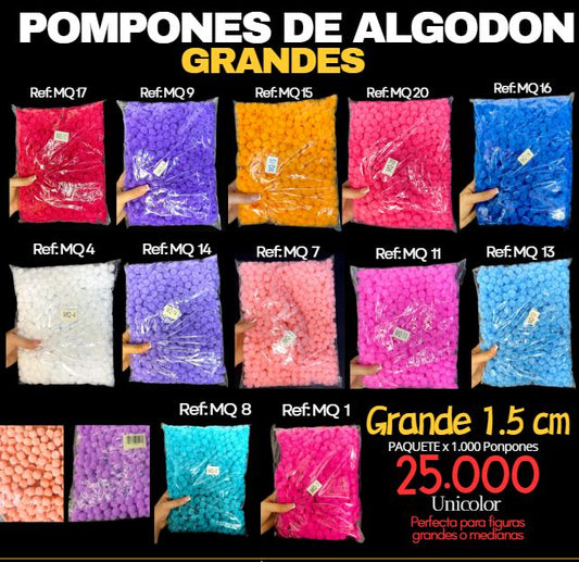 Ponpones grandes