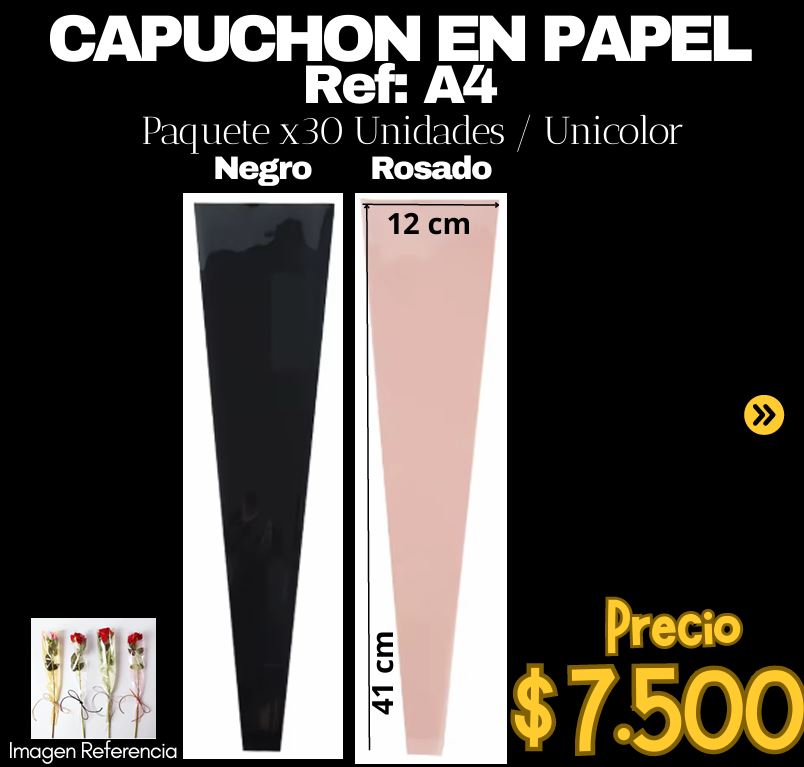 Capuchon en Papel Ref A4