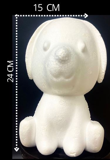 Perro de icopor mediano