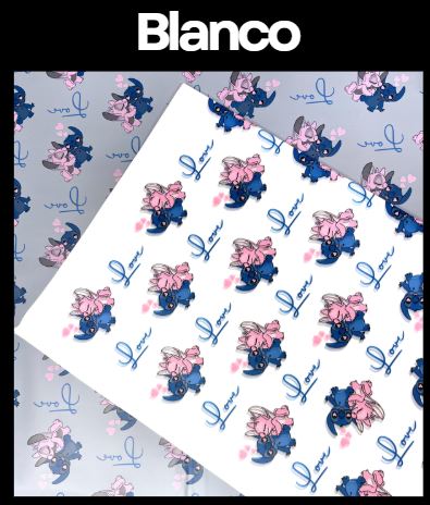 Papel Coreano - Stich y angel